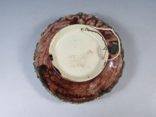 ANTIQUE PALISSY WARE PLATE SNAKE AND LIZARD JOSE ALVES CUNHA - ADDITIONAL PHOTO 4