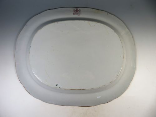 LARGE ANTIQUE ASHWORTH EARTHENWARE IRONSTONE CHINA MEAT PLATE - ADDITIONAL PHOTO 3