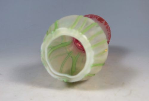 ANTIQUE BOHEMIAN KRALIK GLASS ART NOUVEAU VASE - ADDITIONAL PHOTO 4