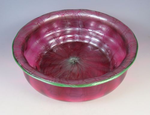 antique loetz glass ausfuhrung 134 metallic art nouveau bowl - CATEGORY: ANTIQUE GLASS - DATED 1910