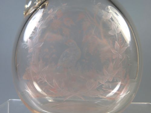ANTIQUE STOURBRIDGE GLASS INTAGLIO CUT CLARET JUG - ADDITIONAL PHOTO 4