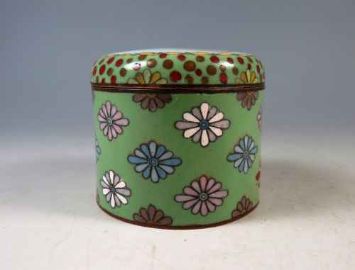 ANTIQUE JAPANESE MEIJI PERIOD CLOISONNE ENAMEL KOGO BOX - ADDITIONAL PHOTO 1