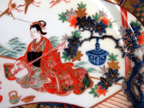 ANTIQUE JAPANESE EDO PERIOD IMARI CHARGER 41CM - ADDITIONAL PHOTO 6