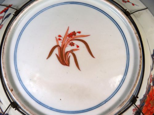 ANTIQUE JAPANESE EDO PERIOD IMARI CHARGER 41CM - ADDITIONAL PHOTO 8