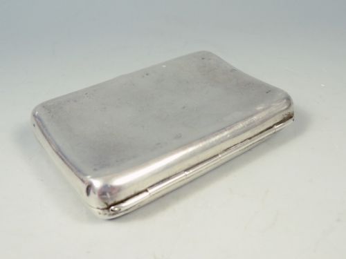 ANTIQUE ART NOUVEAU HALLMARKED SILVER WALKER AND HALL CIGARETTE CASE - ADDITIONAL PHOTO 3