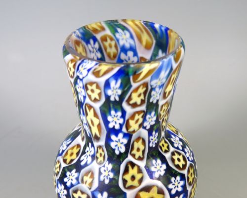 MURANO FRATELLI TOSO MILLEFIORI GLASS VASE - ADDITIONAL PHOTO 4