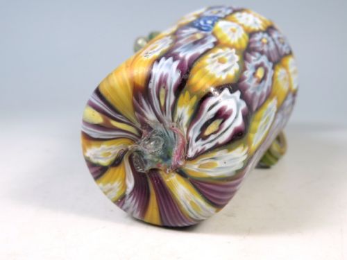 MURANO FRATELLI TOSO MILLEFIORI GLASS VASE WITH HANDLES - ADDITIONAL PHOTO 5