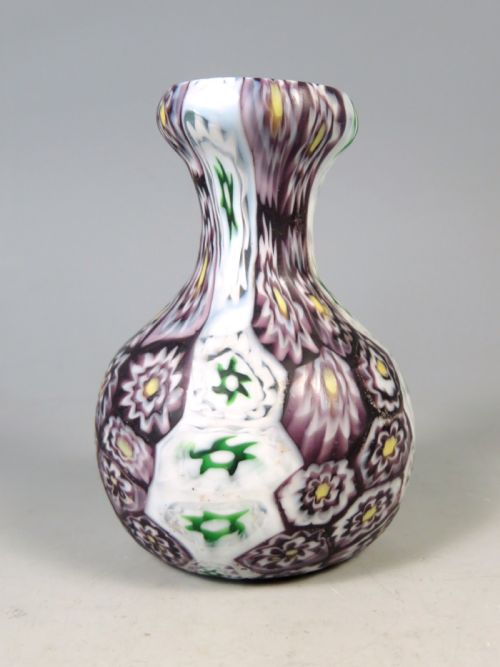 MURANO FRATELLI TOSO MILLEFIORI GLASS BULB VASE - ADDITIONAL PHOTO 1