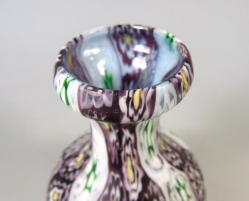MURANO FRATELLI TOSO MILLEFIORI GLASS BULB VASE - ADDITIONAL PHOTO 3