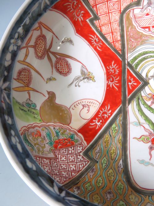 ANTIQUE JAPANESE MEIJI PERIOD IMARI PORCELAIN BOWL - ADDITIONAL PHOTO 2