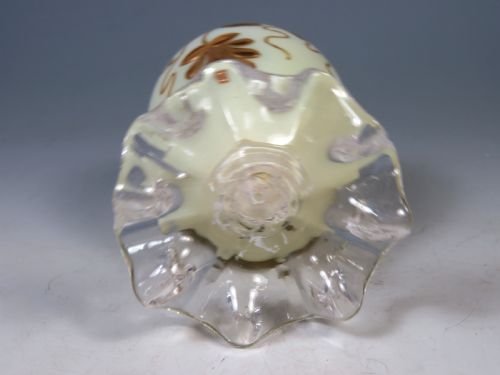 ANTIQUE THOMAS WEBB GLASS POSY VASE GILT DECORATION - ADDITIONAL PHOTO 4