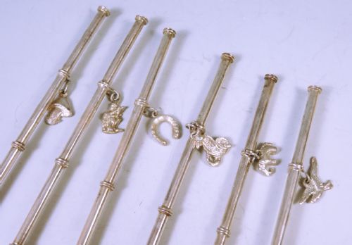 ANTIQUE CHINESE STERLING SILVER COCKTAIL SPOONS AND STRAWS - ADDITIONAL PHOTO 2