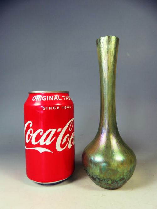 ANTIQUE BOHEMIAN GLASS LOETZ VASE CANDIA PAPILLON - ADDITIONAL PHOTO 5