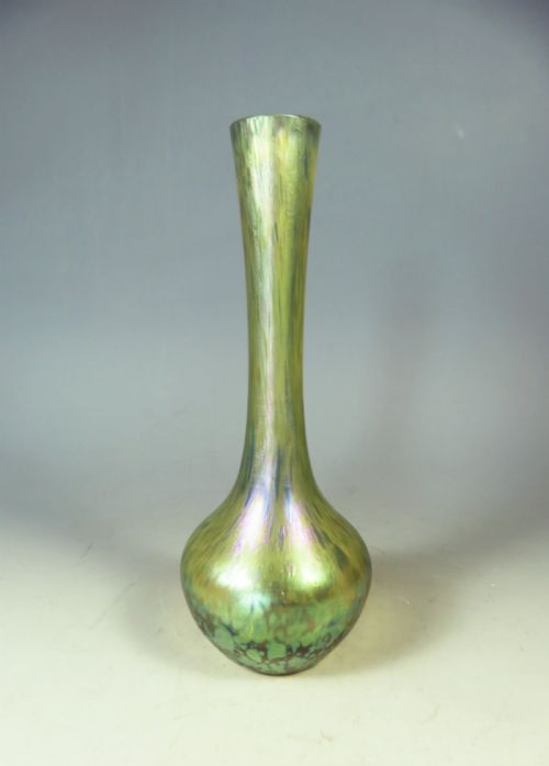antique bohemian glass loetz vase candia papillon - CATEGORY: ANTIQUE GLASS - DATED 1900