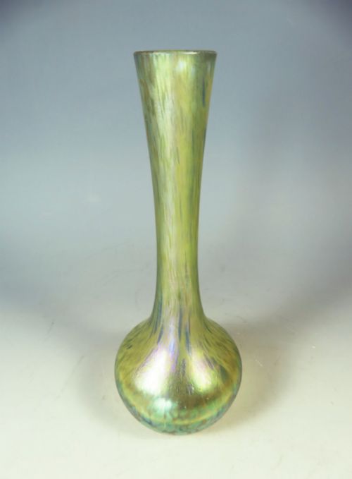ANTIQUE BOHEMIAN GLASS LOETZ VASE CANDIA PAPILLON - ADDITIONAL PHOTO 1