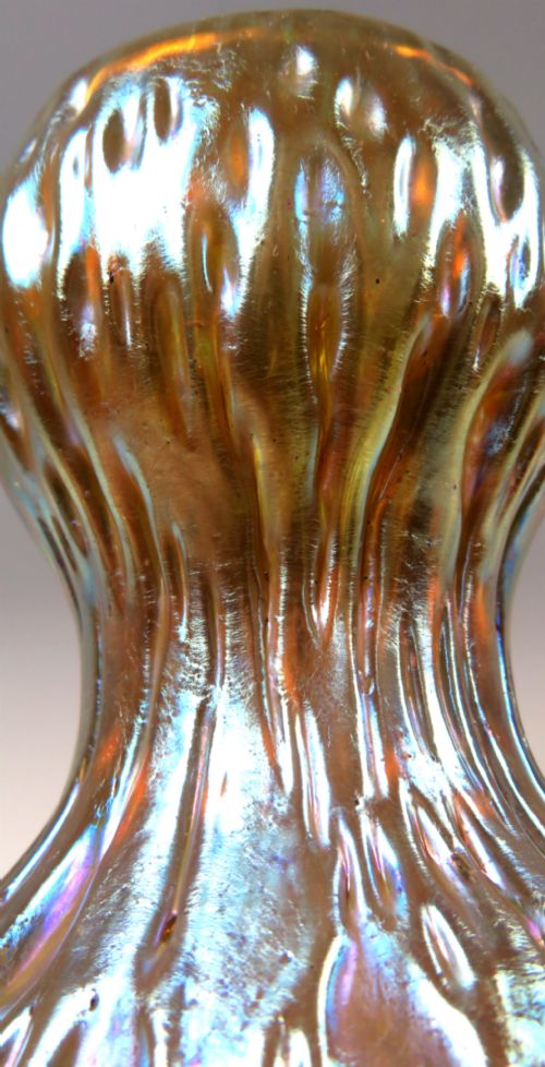 ANTIQUE LOETZ GLASS CANDIA DIASPORA GOURD VASE - ADDITIONAL PHOTO 7