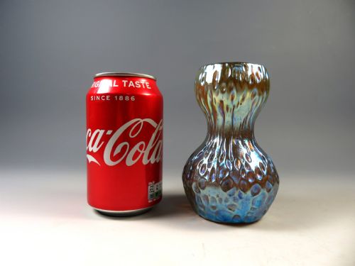 ANTIQUE LOETZ GLASS CANDIA DIASPORA GOURD VASE - ADDITIONAL PHOTO 8