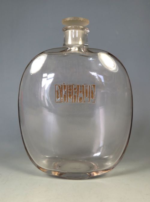 ANTIQUE RENE LALIQUE DHERAUD COLOGNE BOTTLE LARGE - ADDITIONAL PHOTO 1