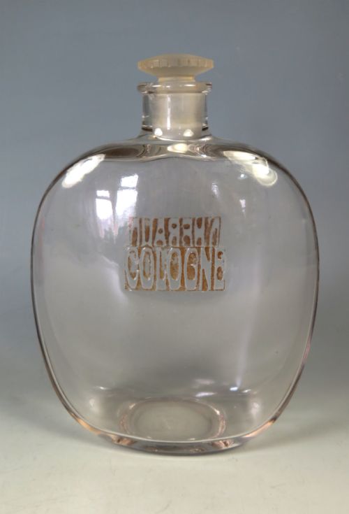 ANTIQUE RENE LALIQUE DHERAUD COLOGNE BOTTLE LARGE - ADDITIONAL PHOTO 2