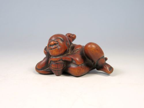 ANTIQUE JAPANESE EDO PERIOD WOON NETSUKE OF A SARUMAWASHI - ADDITIONAL PHOTO 1