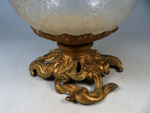 ANTIQUE DAUM ENAMELLED GLASS GILT METAL CLARET JUG - ADDITIONAL PHOTO 6