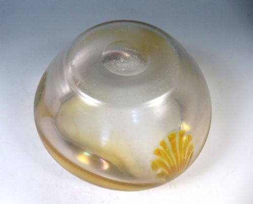 ANTIQUE LOETZ FESTOONS AND SHELLS IRIDESCENT GLASS BOWL - ADDITIONAL PHOTO 6