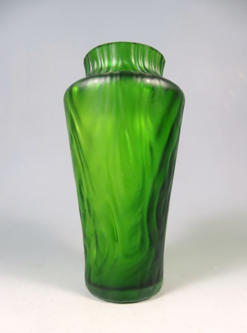 ANTIQUE BOHEMIAN LOETZ CRETE RUSTICANA GLASS VASE - ADDITIONAL PHOTO 1