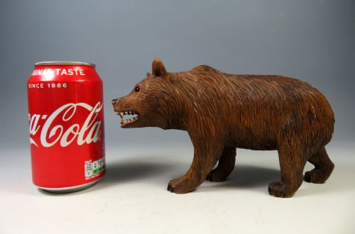 ANTIQUE BLACK FOREST CARVED WOOD BEAR - ADDITIONAL PHOTO 4