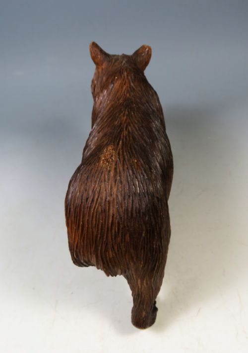 ANTIQUE BLACK FOREST CARVED WOOD BEAR - ADDITIONAL PHOTO 5