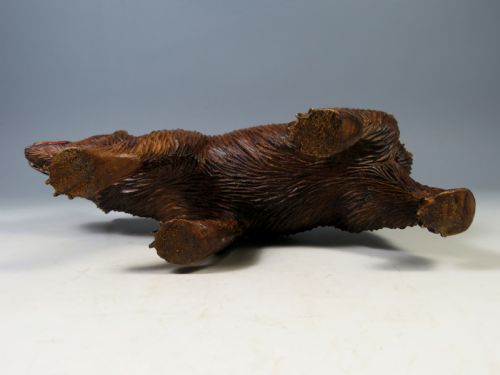 ANTIQUE BLACK FOREST CARVED WOOD BEAR - ADDITIONAL PHOTO 6
