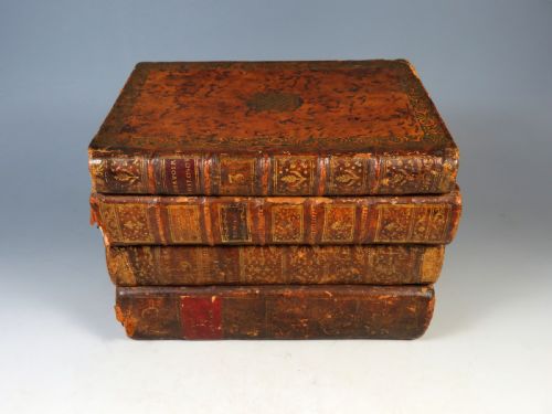 ANTIQUE FRENCH SECRET TANTALUS DECANTER FAUX BOOK LIQUOR SET - ADDITIONAL PHOTO 2