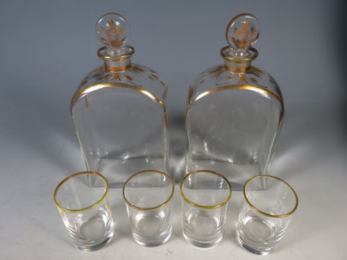 ANTIQUE FRENCH SECRET TANTALUS DECANTER FAUX BOOK LIQUOR SET - ADDITIONAL PHOTO 9