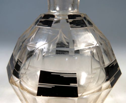 ANTIQUE ART DECO KARL PALDA GLASS SCENT PERFUME BOTTLE - ADDITIONAL PHOTO 1