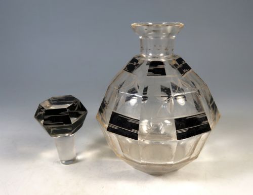 ANTIQUE ART DECO KARL PALDA GLASS SCENT PERFUME BOTTLE - ADDITIONAL PHOTO 3