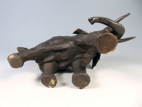 ANTIQUE JAPANESE BRONZE ELEPHANT OKIMONO KAKUHA - ADDITIONAL PHOTO 9