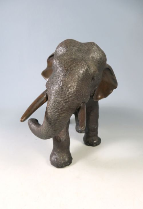 ANTIQUE JAPANESE BRONZE ELEPHANT OKIMONO KAKUHA - ADDITIONAL PHOTO 11