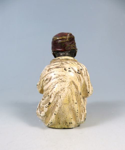 ANTIQUE FRANZ BERGMAN BRONZE SEATED BOY WRITING - ADDITIONAL PHOTO 4