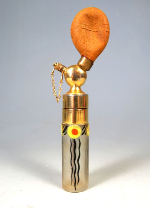 ANTIQUE ART DECO GLASS ATOMIZER ANDRE DELATTE - ADDITIONAL PHOTO 2