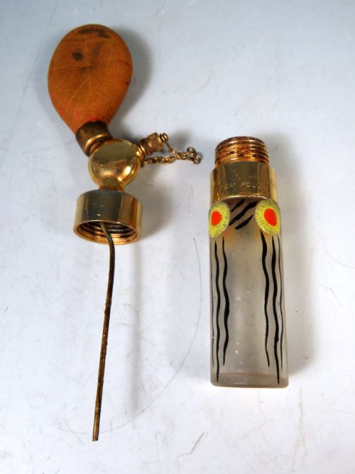ANTIQUE ART DECO GLASS ATOMIZER ANDRE DELATTE - ADDITIONAL PHOTO 4