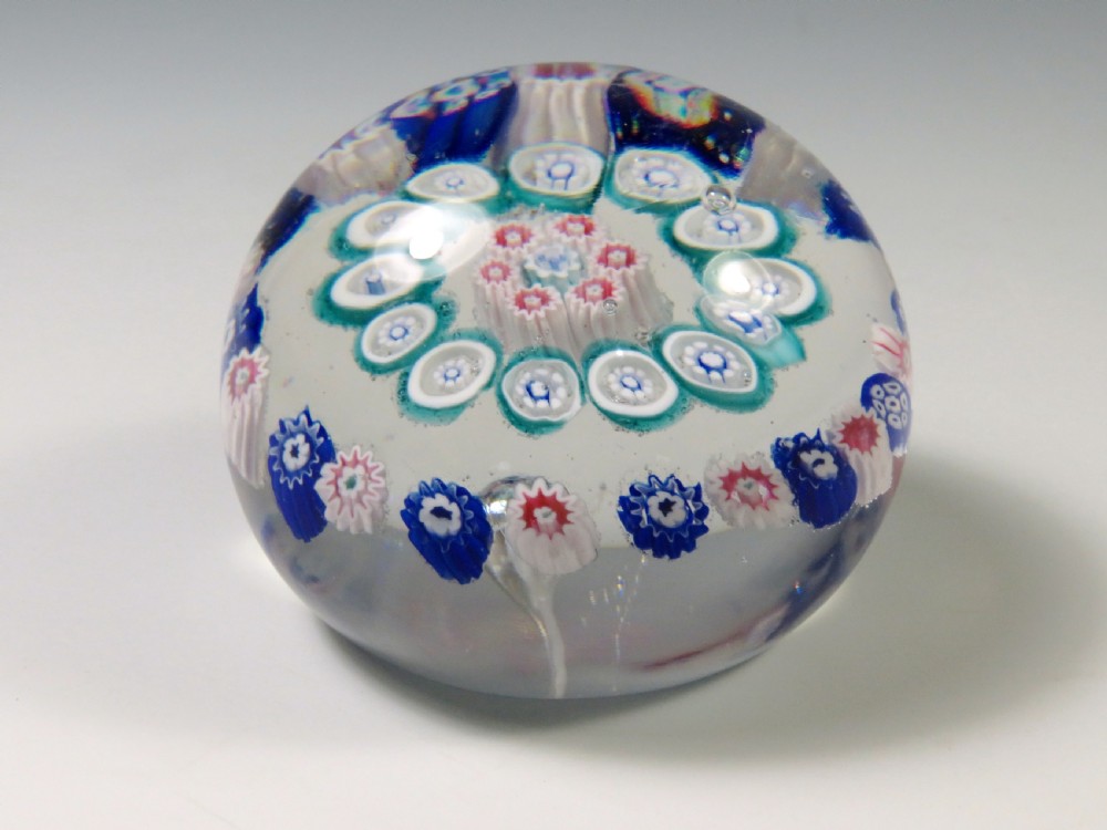 ANTIQUE BACCARAT MILLEFIORI PAPERWEIGHT c.1860 View II