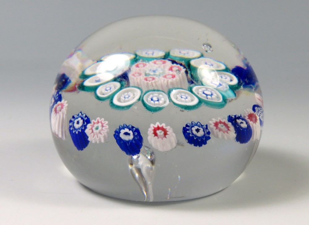 ANTIQUE BACCARAT MILLEFIORI PAPERWEIGHT c.1860 View IV