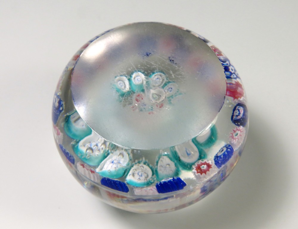 ANTIQUE BACCARAT MILLEFIORI PAPERWEIGHT c.1860 View V