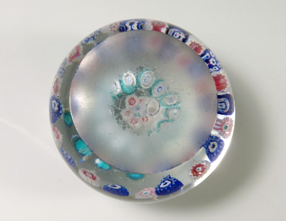 ANTIQUE BACCARAT MILLEFIORI PAPERWEIGHT c.1860 View VII