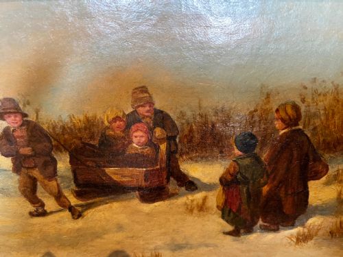 VICTORIAN OIL ON CANVAS PAITING - ADDITIONAL PHOTO 3