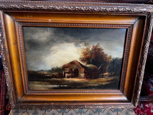 VICTORIAN OIL ON CANVAS PAINTING - ADDITIONAL PHOTO 1