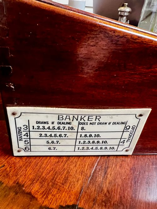 FRENCH MAHOGANY AND BRASS CASINO CARD SHOE - ADDITIONAL PHOTO 2