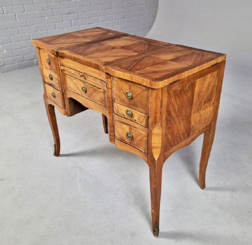 19 TH CENTURY FRENCH TULIPWOOD POUDREUSE DRESSING TABLE - ADDITIONAL PHOTO 2