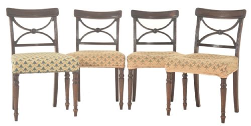 SET OF 8 REGENCY DINING CHAIRS GREATLY REDUCED - ADDITIONAL PHOTO 1