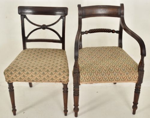 SET OF 8 REGENCY DINING CHAIRS GREATLY REDUCED - ADDITIONAL PHOTO 2