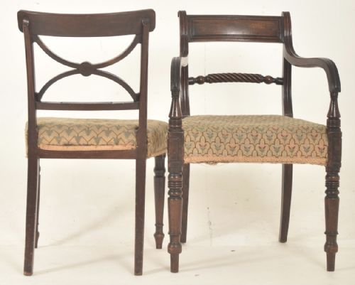 SET OF 8 REGENCY DINING CHAIRS GREATLY REDUCED - ADDITIONAL PHOTO 3